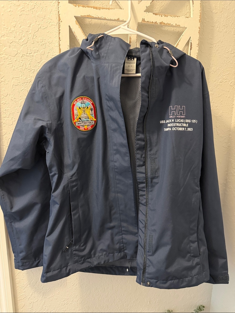 Helly Hansen Navy Hooded Waterproof Jacket